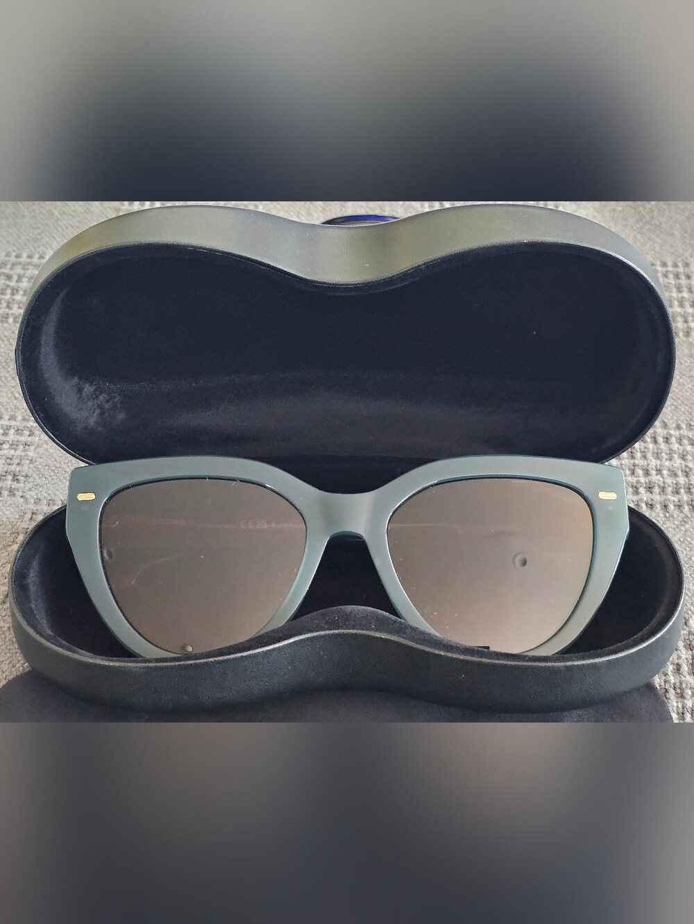 Carrera Women’s Cat-Eye Sunglasses Green Frame Brown Lenses